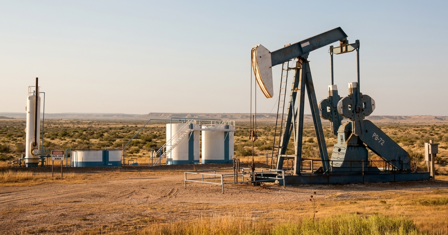 Close-up of a grounded mobile technical laboratory with stainless steel manifolds and organized data cables on a clean well-site.